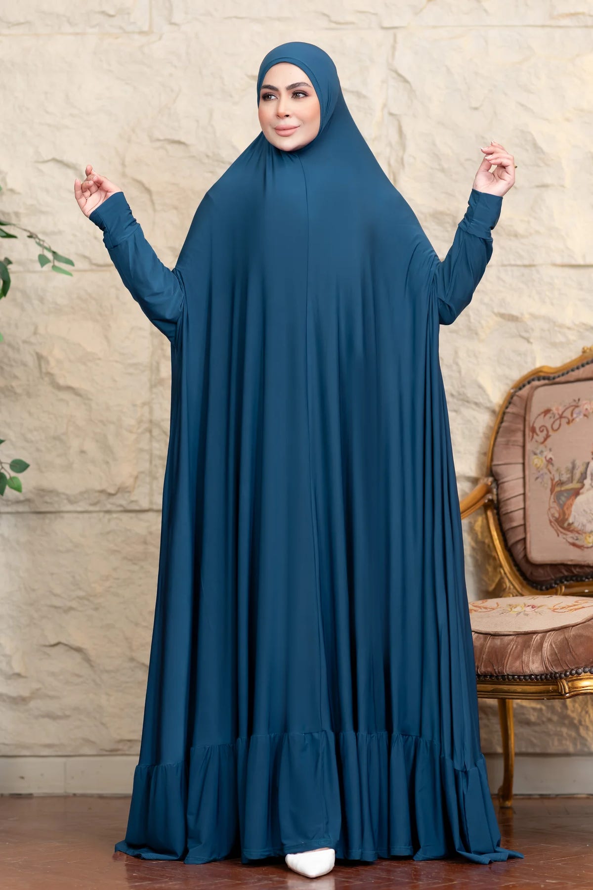 ملحفة صلاة بخامة زبدة كوري