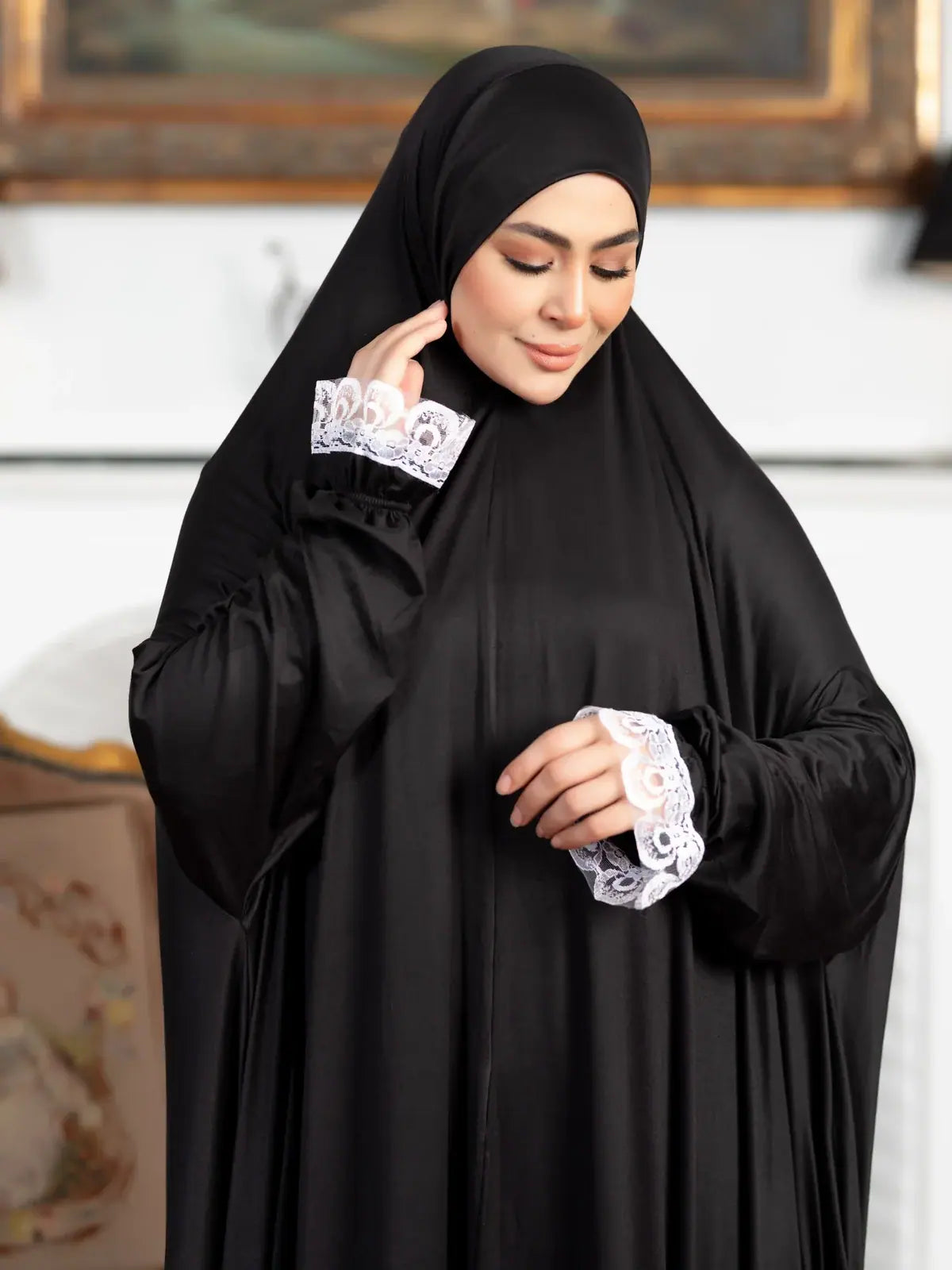 ملحفة دانتيل ساده